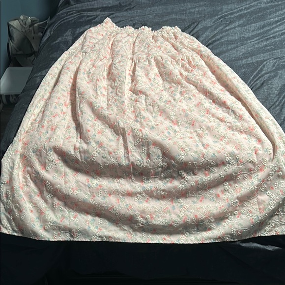 Altar'd State Dresses & Skirts - Altar'd State Pink Smocked A-line Maxi Skirt